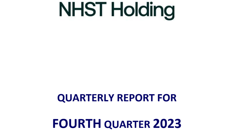 NHST GROUP’S DEVELOPMENT IN THE FOURTH QUARTER OF 2023