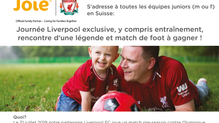 Les équipes juniors peuvent gagner la Journée de Liverpool FC