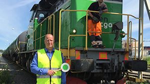 Utan tåget lyfter inte flyget - Green Cargos 5000:e tåg med flygbränsle ankommer Arlanda den 13 juni