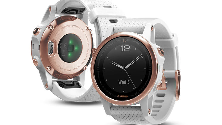 Nyt fashion-multisportsur fra Garmin   fēnix® 5S Sapphire Rose-goldtone