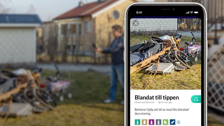 Den 5 oktober inleder Nacka vatten och avfall ett pilotprojekt med företaget Tiptapp på Nackas kretsloppscentraler. 