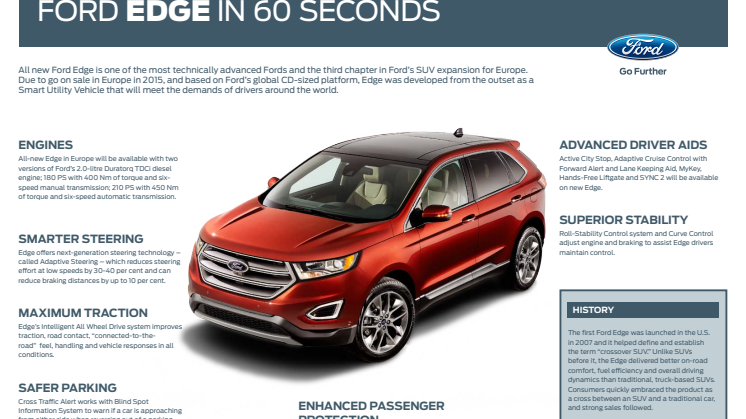 FORD EDGE PÅ 60 SEKUNDER