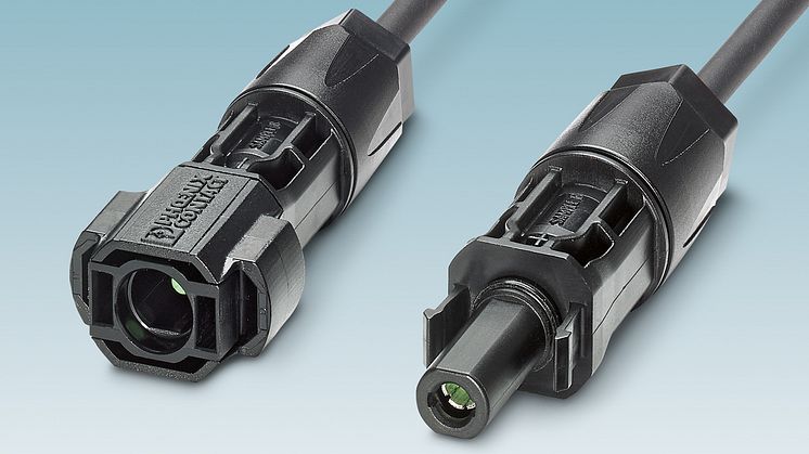 Solar connectors with crimp connection