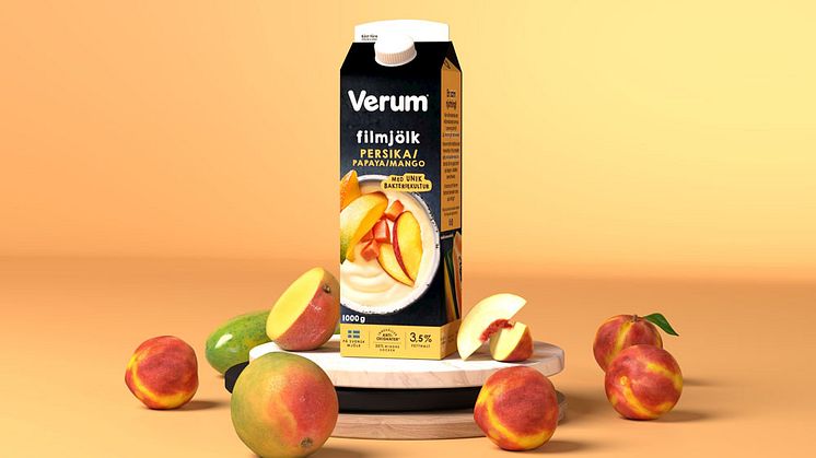 Verum Filmjölk Persika-Papaya-Mango