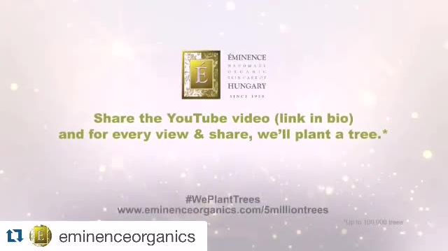 Éminence Organics firar 5 miljoner planterade träd