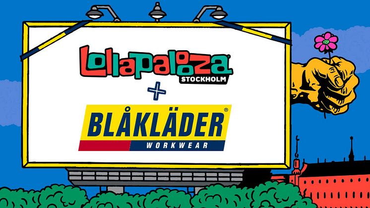 BLÅKLÄDER BLIR SUPPORTER TILL FESTIVALEN LOLLAPALOOZA STOCKHOLM