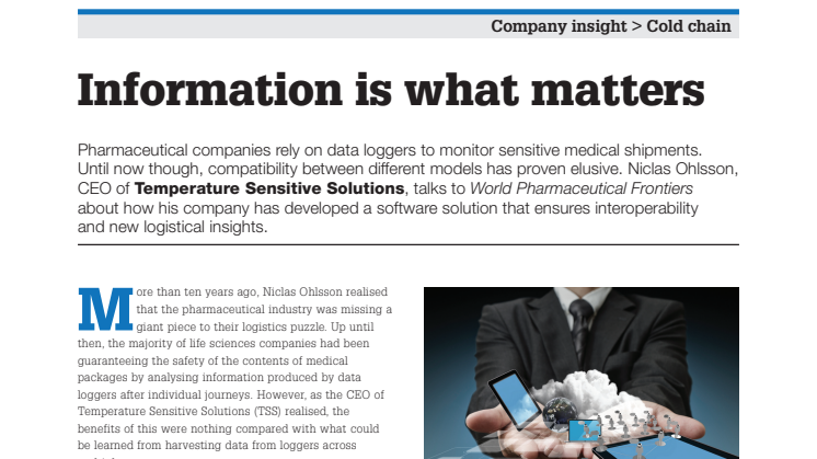 TSS Releases New White Paper: Information is What Matters
