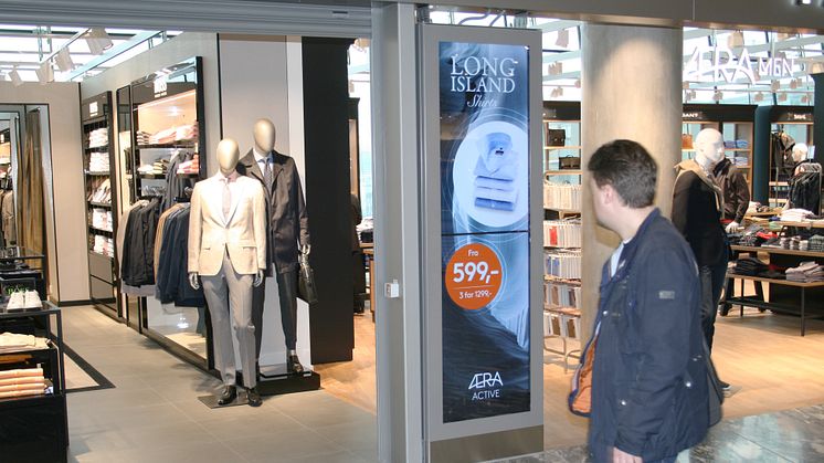  Infoskåp för Digital Signage till Avinor AS, placerade i den kommersiella ytan på Oslo Airport.