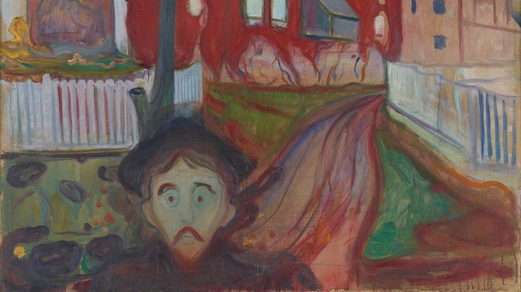 Edvard Munch: Rød villvin / Red Virginia Creeper (1898-1900)
