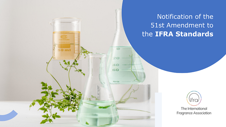 Notification of the 51st Amendment to the IFRA Standards