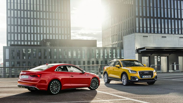 Euro NCAP test: five stars for the Audi A5 Coupe, Audi A5 Sportback and Audi Q2