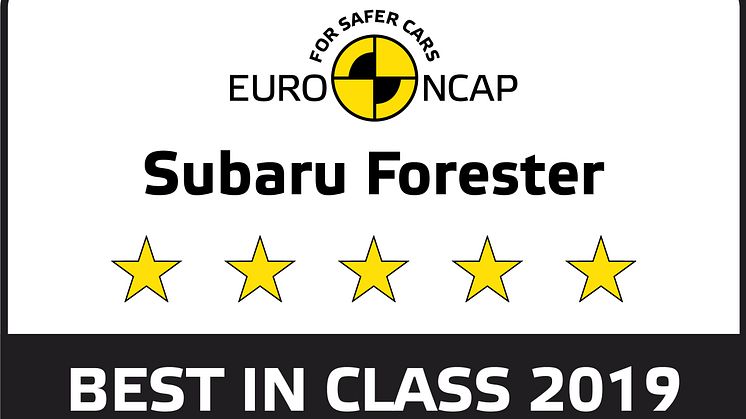 Subaru Forester e-Boxer on luokkansa turvallisin henkilöauto 2019.
