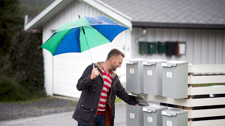 Snart kan du spore pakker som blir levert i postkassen. FOTO: Posten Norge