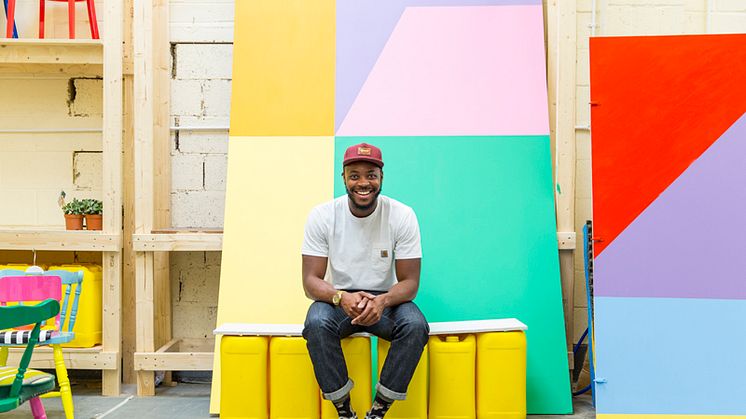 Yinka Ilori, designer for the dialogue exhibition