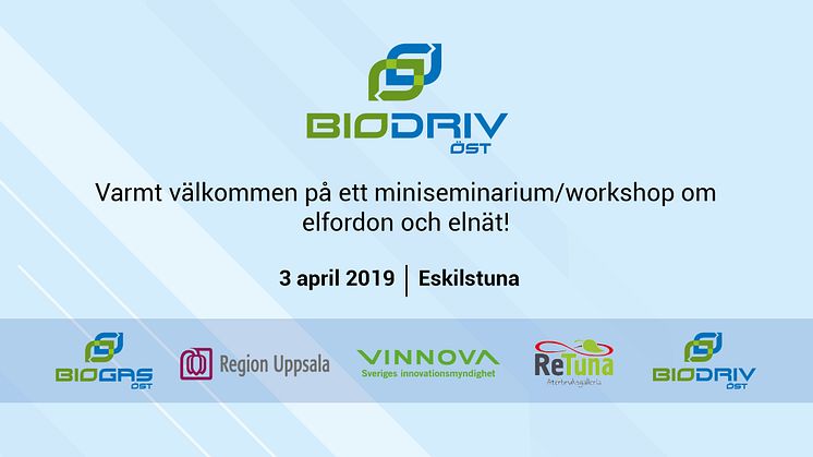 Elfordon, elnät och innovation – kom på seminarium om elnätet i Mälardalen!