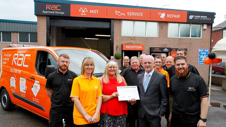 Tameside garage flies the flag for the RAC nationwide