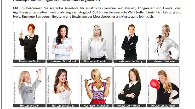 Messehostessen am Messestand