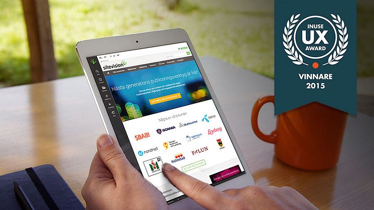 SiteVision vinnare av inUse UX Award 2015