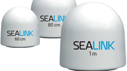 Sealink services for various antenna sizes are available