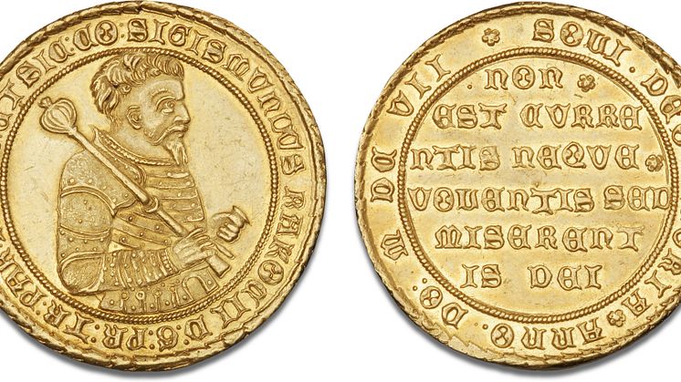 Lot 1005- Sigismund Rakóczi, 10 Ducats 1607, minted in Klausenburg (Kolozsvár)