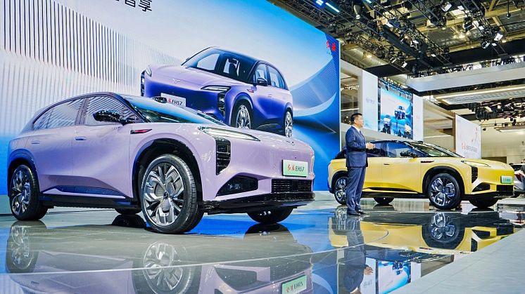 Den store SUV Hongqi E-HS7 har premiere på Beijing Auto Show.  