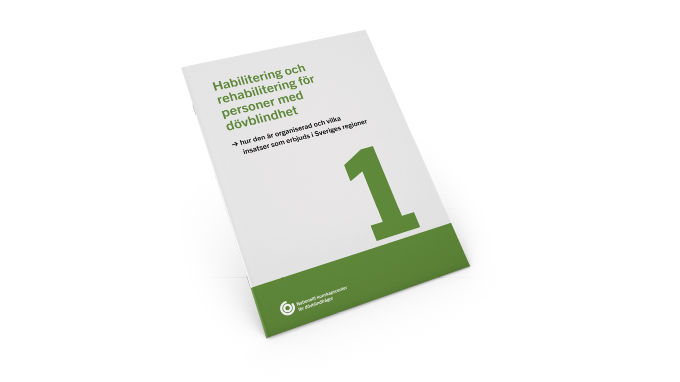 Rapporten "Habilitering och rehabilitering för personer med dövblindhet - hur den är organiserad och vilka insatser som erbjuds i Sveriges regioner" är den första i en serie med fyra delrapporter från Nationellt kunskapscenter för dövblindfrågor.