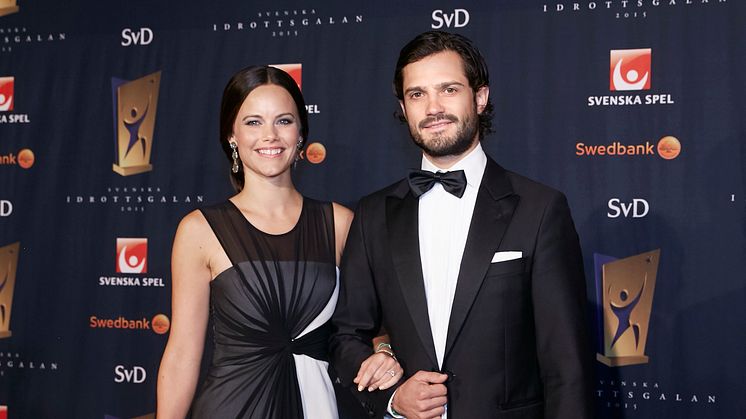 H.K.H. Prins Carl Philip och H.K.H. Prinsessan Sofia på Svenska Idrottsgalan