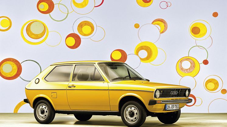 Audi 50 var Tysklands første lille bil og blev lanceret for 50 år siden