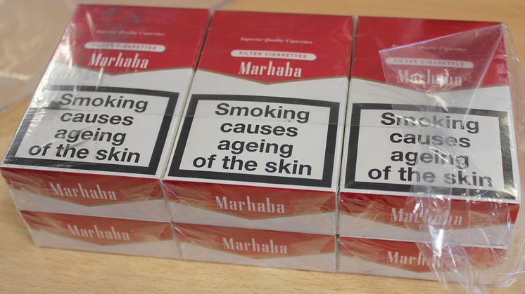 Cigarettes siezed in Birmingham 2016