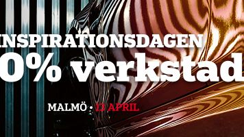 Inspirationsdagen 100%Verkstad landar på Luftkastellet i Malmö 13 april
