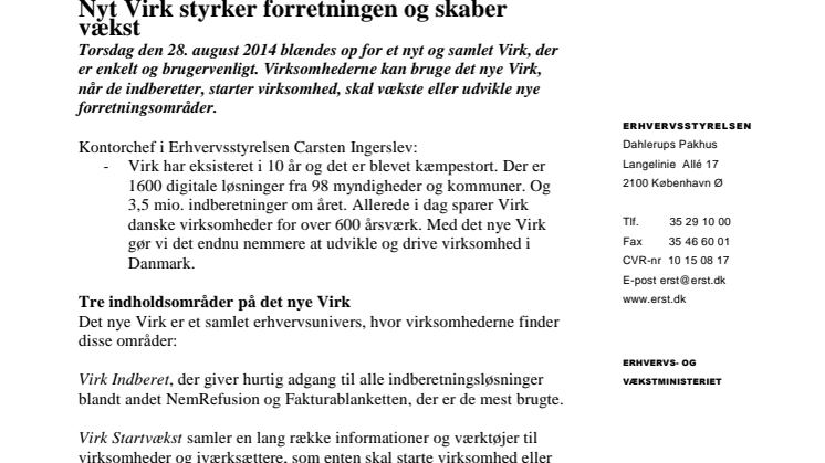 Læs hele Erhvervsstyrelsens pressemeddelslse 