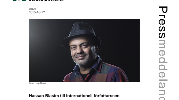 ​Hassan Blasim till Internationell författarscen på Stadsbiblioteket