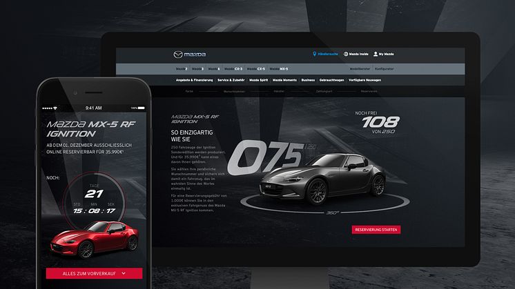 SYZYGY inszeniert digitales Markenerlebnis zum Launch des Mazda MX-5 RF