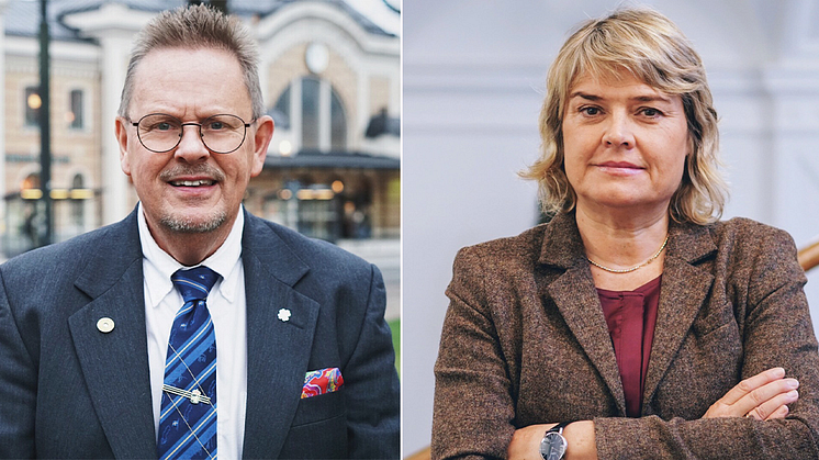 Lars Hansson (C) och Birte Sandberg (C)