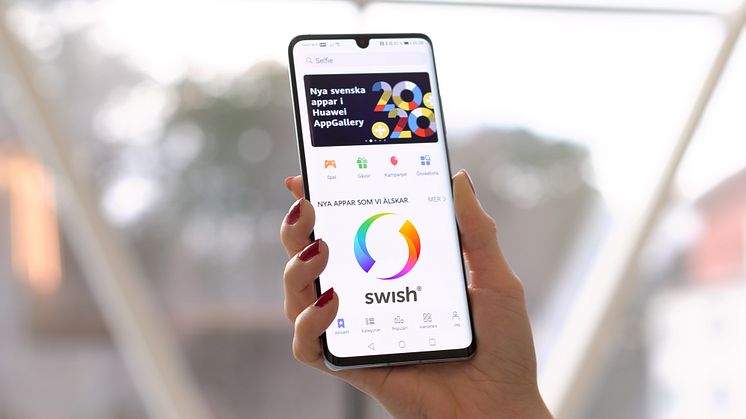 Swish klar för Huawei AppGallery