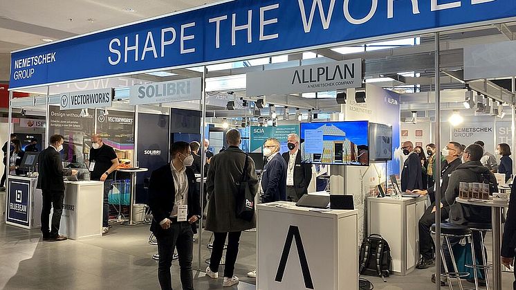 ALLPLAN stellt auf der diesjährigen BIM World MUNICH die aktuelle Version seiner BIM-Software Allplan 2023 vor. Copyright: ALLPLAN