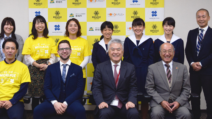 Shinshiro City Council hosted a welcome party for Chris shortly after he arrived at OSG. Former Mayor of Shinshiro, members of the International Team at Shinshiro City Council, Shinshiro International Exchange Association and OSG staff attended.