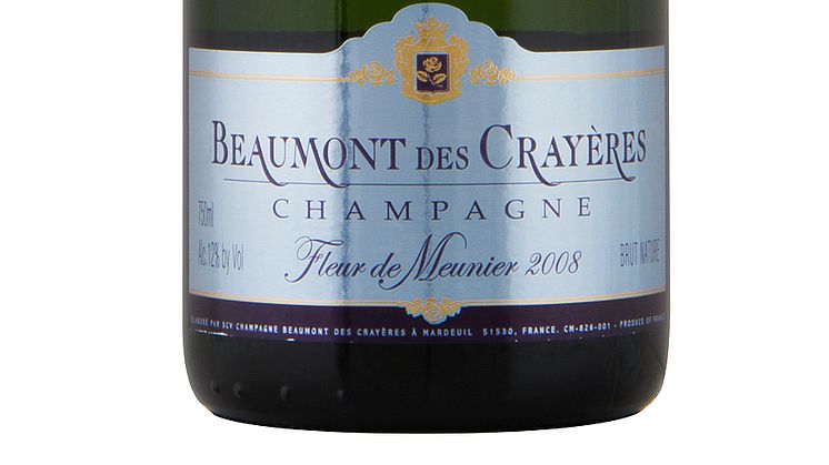 Ny lansering av unik årgångschampagne från champagnehuset Beaumont des Crayères: Beaumont des Crayères Fleur de Meunier 2008 