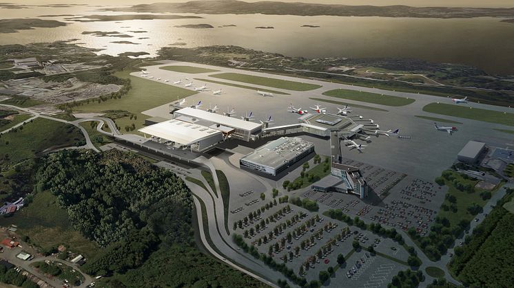 Lindab med kontrakt på leveranser til nytt terminalbygg T3 ved Bergen lufthavn, Flesland. 