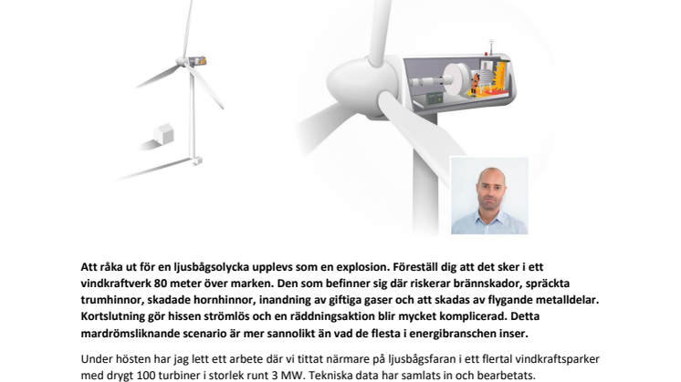 Tomas Winter: Varning för ljusbåge i vindkraftverk!