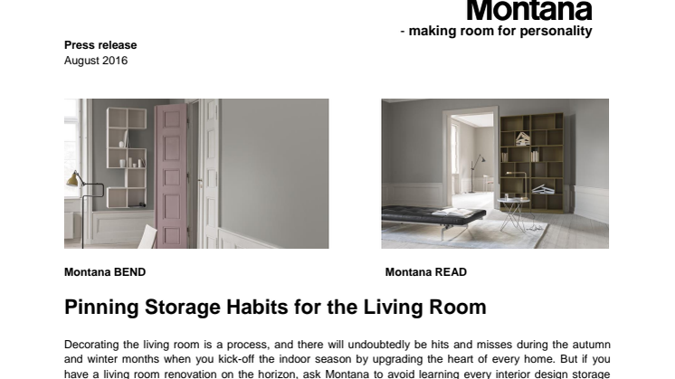 Pinning Storage Habits for your Living Room
