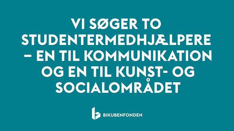 Studentermedhjælpere til Bikubenfonden