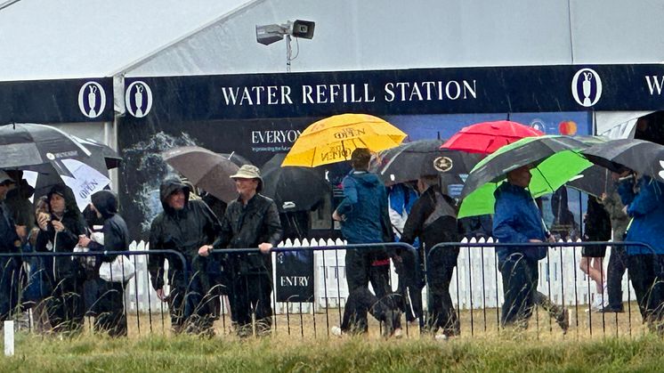 Bluewater water wall dispenser umbrellas