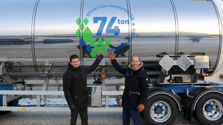 Wibax har investerat i Sveriges första 74-tons tankbil för transport av biooljor