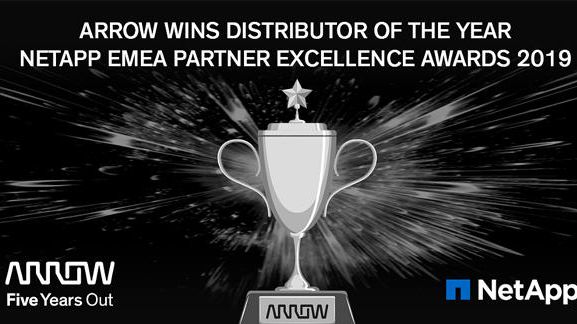 ​Arrow Electronics vinner Distributor of the Year Award på NetApp EMEA Partner Excellence Awards 2019