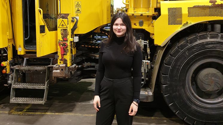 Natacha Rubenson för Nordic Tunneling Service AB var en av deltagarna i kartläggningen Kadil. Fotograf: Lena Bieblad. 