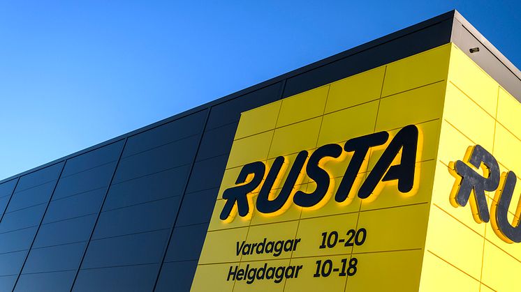 Fortsatt hög tillväxt och starkt resultat - detaljhandelskedjan Rusta gör bokslut för verksamhetsåret