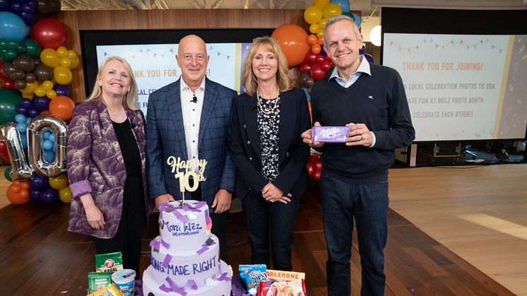 Mondelēz International Celebrates 10th Anniversary, Reaffirms Long-Term Growth Strategy