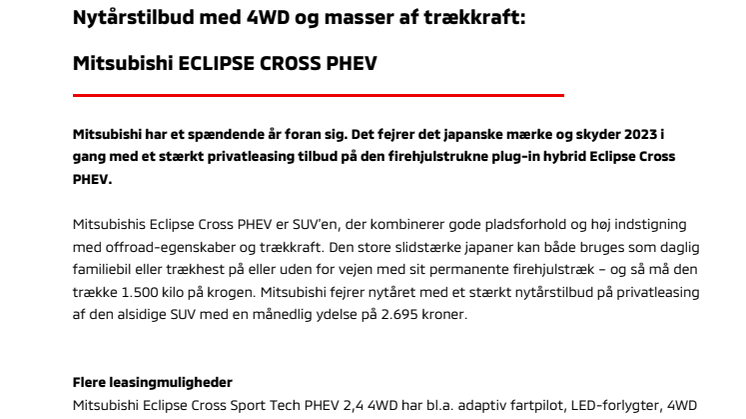 PM_Eclipse Cross PHEV_Nytårstilbud.pdf