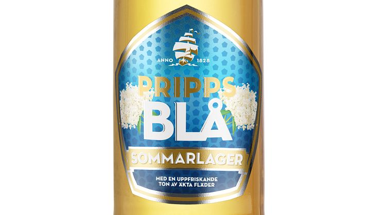 Svensk sommarklassiker i ny tappning:  Pripps Blå lanserar sommaröl med smak av uppfriskande fläder